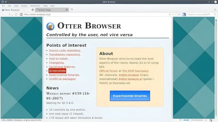 great new light browser